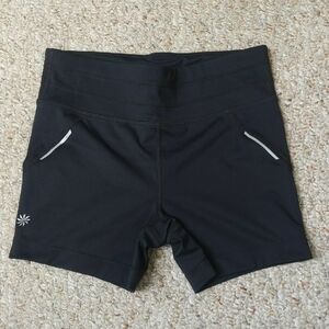 Athleta Black Bike Shorts with Compression Fit